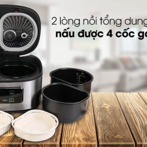 Nồi Cơm 2 Ngăn đa Năng Sharp 1.8l Kn Tc50vn Sl Bạc 090620 1010130