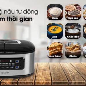 Nồi Cơm 2 Ngăn đa Năng Sharp 1.8l Kn Tc50vn Sl Bạc 090620 1012040
