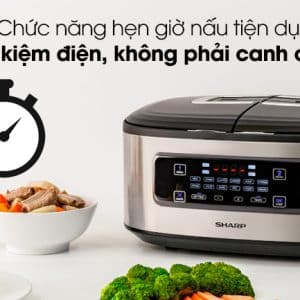 Nồi Cơm 2 Ngăn đa Năng Sharp 1.8l Kn Tc50vn Sl Bạc 090620 1013100